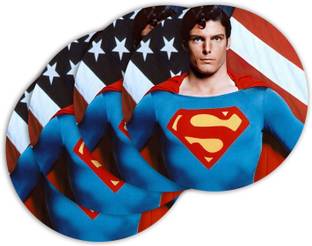 Ashvah Round Medium Density Fibreboard Coaster Set