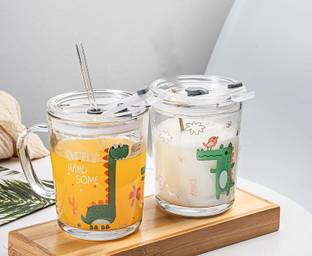 happy penguin Printed leak proof Mason Jar random pattern Glass Mason Jar
