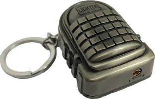Kingdom Stylish Stainless Steel Gas Pocket Size Lighter PUBG Level 3 Bag Design Shaped Level 3 Bag Model Cigarette lighter With Key Chain PUBG Bag Shaped Cigarette Lighter | Perfect for Gifting Purpose - Cigarette Lovers Pocket Lighter