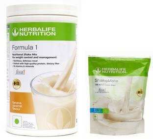 HERBALIFE Formula 1 Banana + Shake Mate Plant-Based Protein