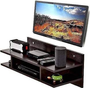 oneclickshoppe Tv Set Top Box Stand (Fbr) MDF (Medium Density Fiber), MDF (Medium Density Fiber) Wall Shelf