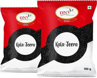 DNV Natural Black Cumin Seeds Whole Kala Jeera 100gm, Pack of 2