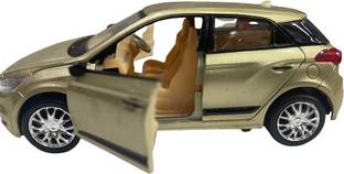 SABIRAT T20 Pull Back I-20 Toy Car Front Door Openable [High Street Gold]