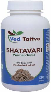 Ved Tattva Shatavari Tablets, 500 Mg, 120 Tablets - Natural & Pure Women Tonic