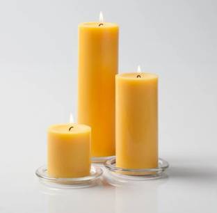 SAPI'S Smooth Scented Pillar Candle Pack of 3 with 75 Hours Burn Time Candle