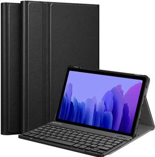 microware Sam-sung Galaxy Tab A7 Keyboard Case [10.4 Inch,SM-T500 T505 T507] Bluetooth Handheld Tablet Keyboard