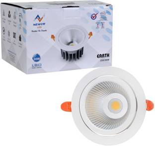 Newow LED 30W COB WHITE CEILING LIGHT ROUND Recessed Ceiling Lamp