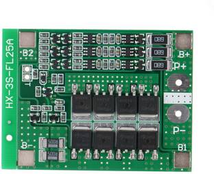 electrolight 3S 25A Li-ion 18650 BMS PCM Battery Protection Board BMS PCM With Balance For li-ion Lipo Battery Cell Pack Module Micro Controller Board Electronic Hobby Kit