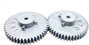 INVENTO 2pcs 3D Printed Plastic Spur Gear 46 Teeth, 1.5 Module, 72mm dia, 10mm Width, 5mm hole for DIY Projects Automotive Electronic Hobby Kit
