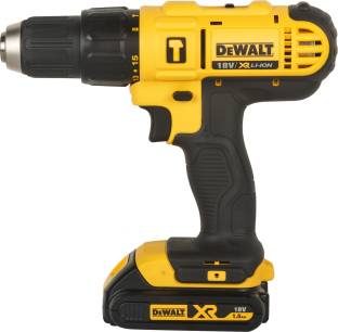 DEWALT DCD776S2-IN Hammer Drill 4.491 Ratings & 3 Reviews Type: Hammer Drill Maximum Power Output: 550 W Reverse Rotation Power Source: Cordless ₹16,359 ₹23,800 31% off Free delivery