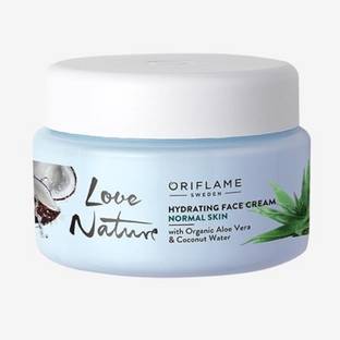 Oriflame Sweden LOVE NATURE Hydrating Face Cream with Organic Aloe Vera & Coconut Water