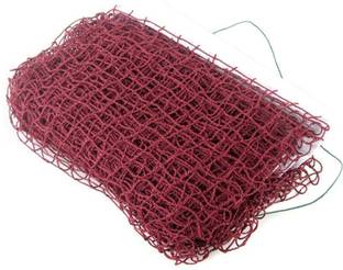 Bixxon Happy Life Badminton Net ( Pack of 1 Red ) Nylon Silk Quality Badminton Net