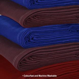 Goyal's Solid Double Fleece Blanket for  Heavy Winter