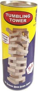 Toykit Tumbling Tower 54 Wooden Pieces Stacking Tower