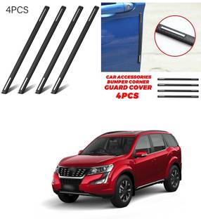 PRTEK 4pcs Car Accessories Bumper Corner Guard Cover Anti Scratch Protector Sticker Universal Car Front Rear Corner Bumper Guard Protector Compatible With Mahindra XUV 500 Car Beading Roll For Window, Bumper