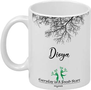 Wagwanfly Divya Printed Gift For Brother Sister Girlfriend Boyfriend Husband Wife On Special Birthday MF-201 Ceramic Coffee Mug