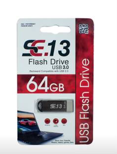 SE.13 PD64 64 GB Pen Drive Compatible with Laptop, Tablet, Desktop Computer, Television, Audio Player USB 3.0 Metal Case