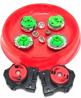 The Simplifiers Tornado Beyblades Set of 4 with Battle field and 2 Launcher