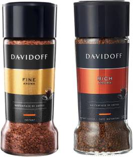 Davidoff Fine Aroma, Rich Aroma Instant Coffee Jar, 100 g Pack of 2 Instant Coffee