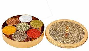 IndianArtVilla Spice Set Brass