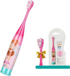 FATFISH Pack of 1 Kids Cartoon Printed Extra Soft Electric Battery Powered Toothbrush For Girl Kids(1Pc) Electric Toothbrush (Multicolor) Electric Toothbrush