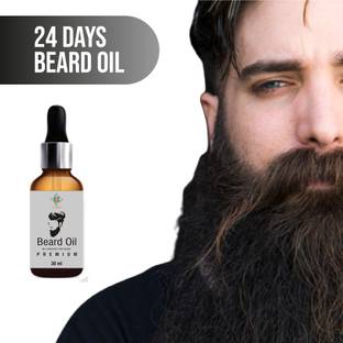 24 DAYS Beard Growth Oil for strong and healthy beard growth  Hair Oil
