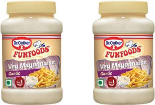 FUNFOODS by Dr. Oetker Veg Mayonnaise Garlic 250 Gram Pack Of 2