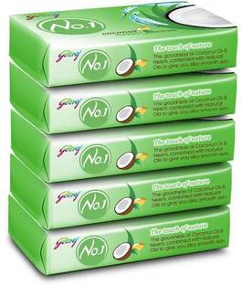 Godrej No.1 Godrej No. 1 Coconut Neem Soap Pack of 5 (5*100gm)