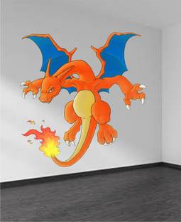 Approach home Decor 60 cm pokemon 3d wall sticker Size-42x45cm Self Adhesive Sticker