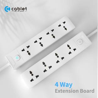 Cablet 4010-45 - 4 Universal Socket, 1 Switch and 4.5m Heavy Duty Cable 4  Socket Extension Boards
