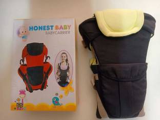 Honest Baby 4 In 1 Adjustable Baby Carrier Cum Kangaroo Bag Honeycomb Texture Baby Carry Sling With Safety Belt and Buckle Straps (Back Front Carrier) Baby Carrier