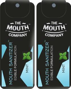 The Mouth Company Mouth Sanitizer, Alcohol Free Breath Freshener 20ml (10ml Each) Spray