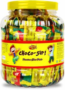 SWEET KING CHOCO-SIP Premium Delicious Chocolate Paste | 100 Pcs Chocolate Jar | Chocolate Gift Box for Birthday, Party, Picnic, Festival, Festival sweets for Guests | Chocolate Pack of 3gm x 100 pcs Choco Sip Fudges