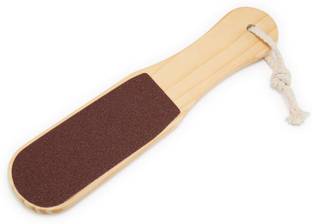Shihen Wooden Foot Scrubber Dead Skin Remover Callus Remover Pedicure Tool for Home and Salon Use Foot Spa Scrubber