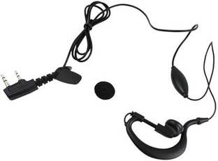 SNARIYOVSN (2 Pcs) 2-Pin K Type Hanging Earphone with Microphone Wired