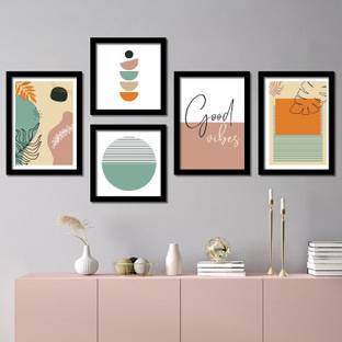 Rainbow Arts Modern Art Painting with Frame for Home and Office - Framed Wall Decor Abstract Art Poster Digital Reprint 14 inch x 11 inch Painting