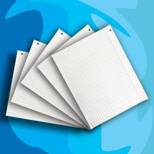 ShriG Exam Sheets Folded Doubled Sided Rule 23" X 9" 72 gsm Multipurpose Paper