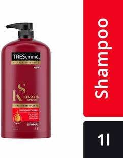 TRESemme Keratin Smooth Shampoo,With Keratin And Argan Oil For Straighter, Smoother And Shinier Hair, 1 Ltr