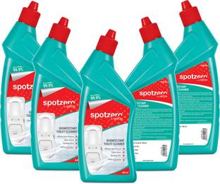 Spotzero by Milton Disinfectant Toilet Cleaner, Set of 5, 500 ml Each Liquid Toilet Cleaner