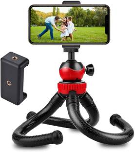 Gentle e kart Octopus Tripod Foldable Flexible Tripod gorilla tripod Stand with Universal Mobile Holder for Vlogging Streaming Photography Compatible With All Smartphones Tripod