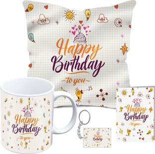 Kaameri Bazaar Mug, Cushion, Greeting Card Gift Set