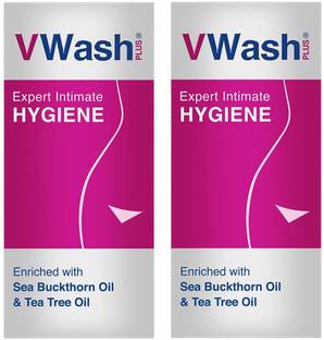 vwash expert intimate hygine pH 3.5^ enriched with sea buckthorn oil & tea tree oil (100ml*2) Intimate Wash