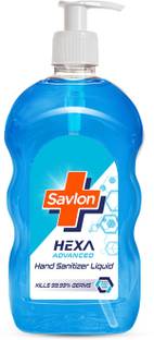 Savlon Hexa Advanced  Liquid Pump Pack| 70% Alcohol based with Chlorhexidine Gluconate (CHG)| 500ml Hand Sanitizer Pump Dispenser