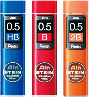 PENTEL Mechanical Pencil Core Ein Core Stein 0.5mm HB/B / 2B Set Pencil