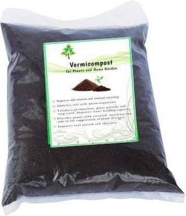 RKP 100% Natural Vermicompost Organic Fertilizer & Natural Plant Soil Manure for Home Gardening and Potting Mix मिट्टी की खाद