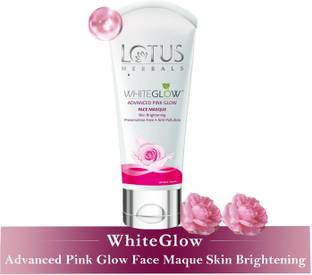 LOTUS HERBALS Whiteglow Advanced Pink Glow Face Masque, for Spotless & Bright skin, All skin types, Anti- Pollution & Preservative-Free