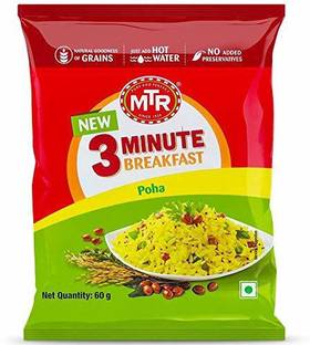 MTR REGULAR POHA 60 G PACK OF 3 240 g