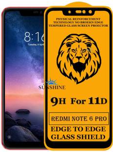 SUNSHINE Edge To Edge Tempered Glass for Mi Redmi Note 6 Pro