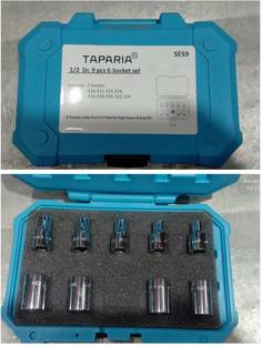 TAPARIA (T-2) E-SOCKET 12.7MM 1/2" SQUARE DRIVE Socket Set