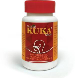 Multani KUKA TABLETS | Relief From Tonsils & Throat Infection - (2 X 50 Tablets)